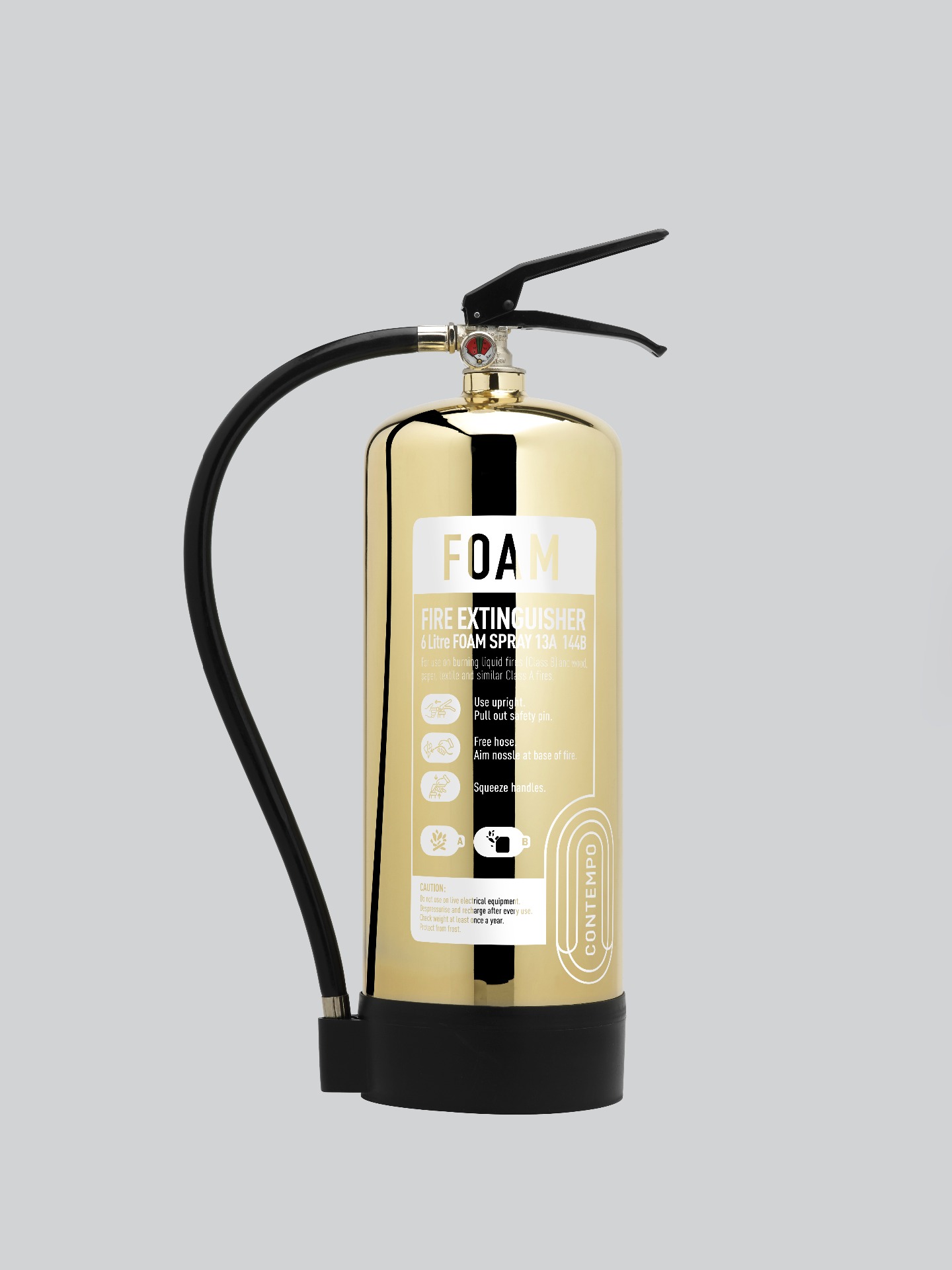 Midland Fire - First Class Range - 6 Litre Afff (Foam Spray) with a golden shine finish