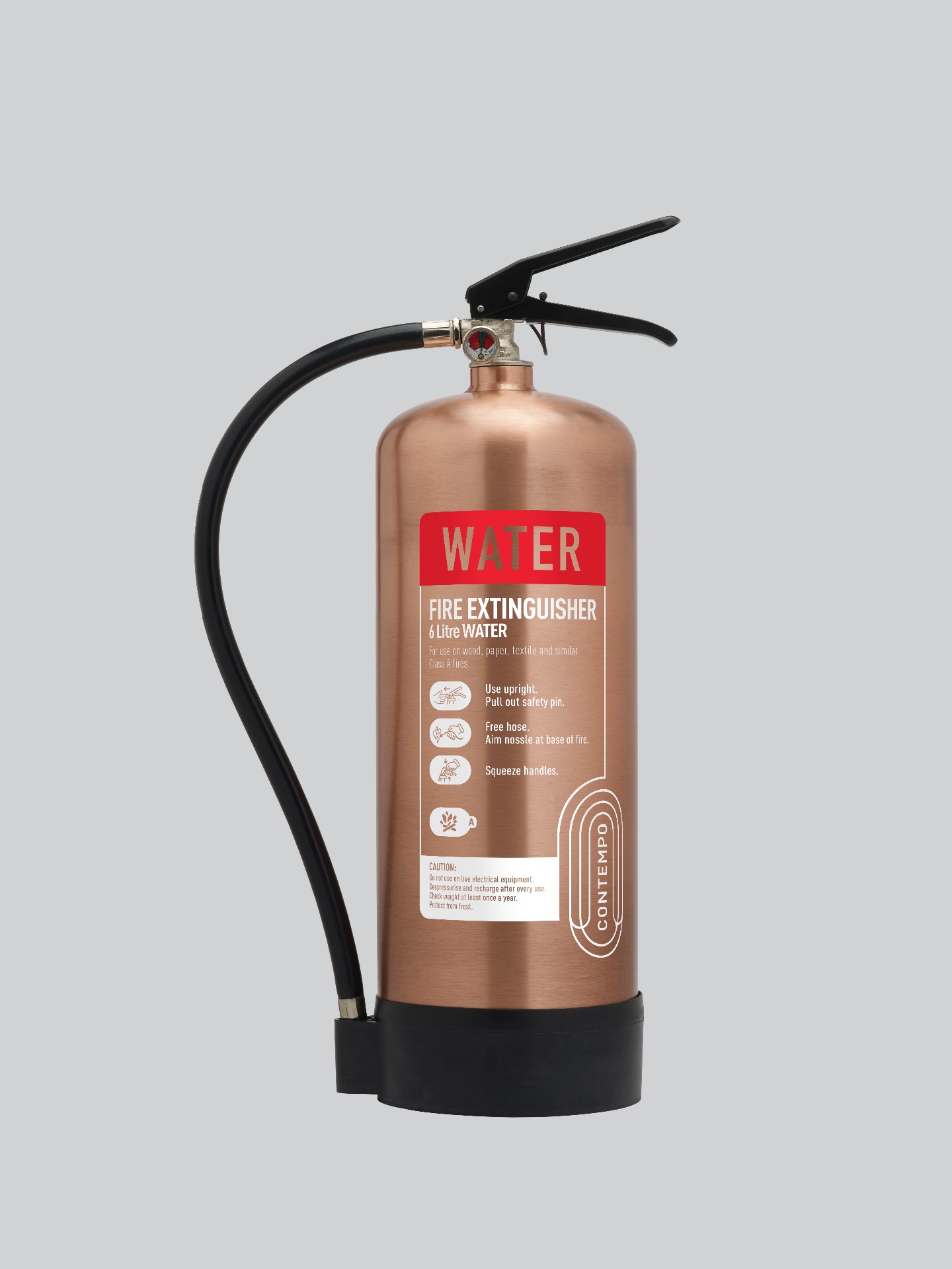 Midland Fire - First Class Range - 9 Litre Water with a polished copper finish