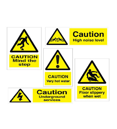 midland fire - hazard warning signs