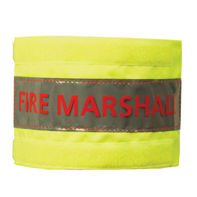 midland fire - luminescent yellow fire marshal arm band