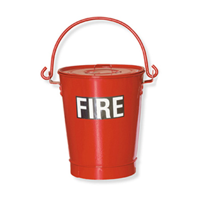 midland fire - fire bucket with lid, handle and sand